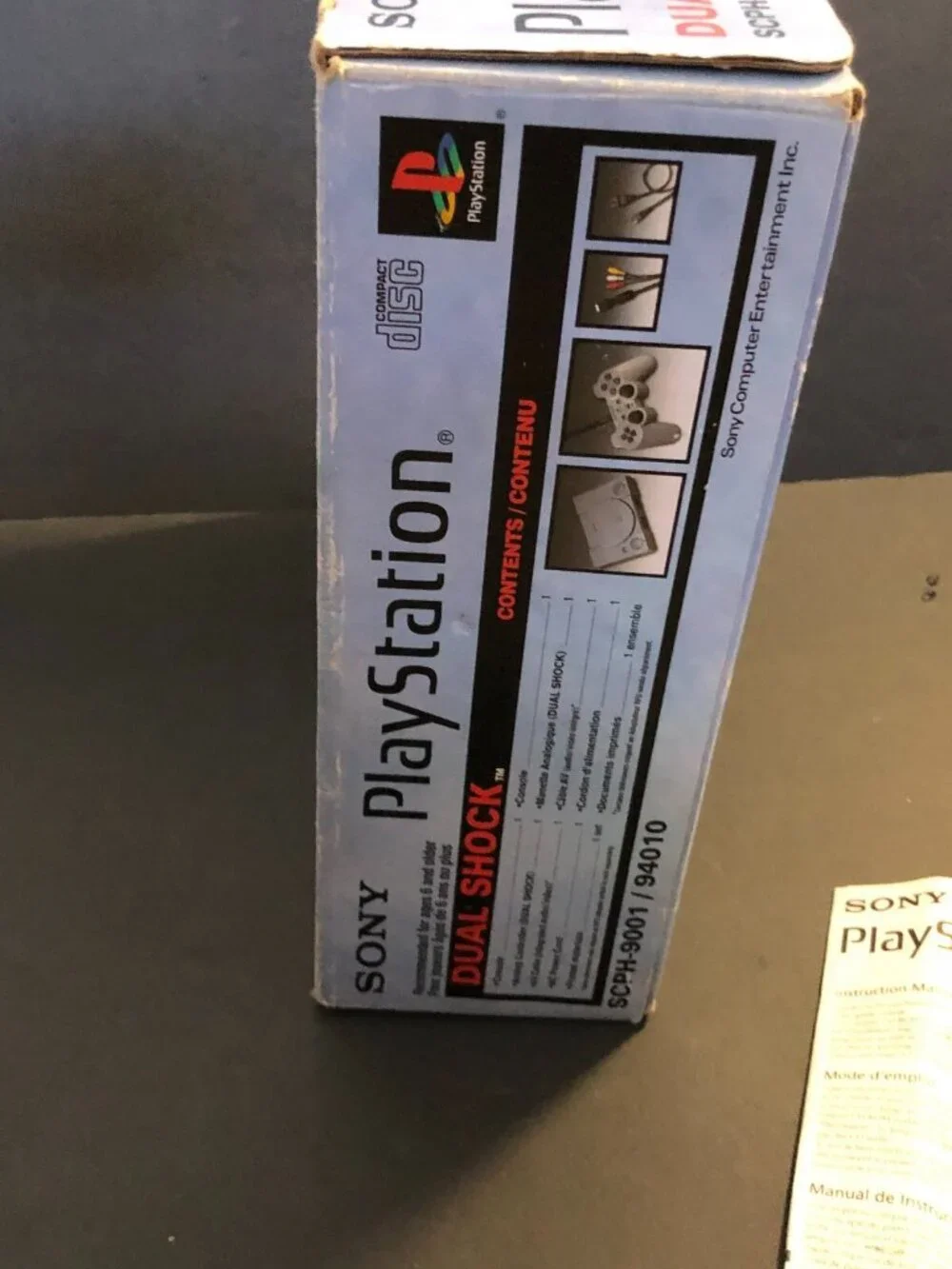 Sony PlayStation 1 PS1 Dual Shock 90s Original BOX ONLY NO FOAM/INSERTS READ